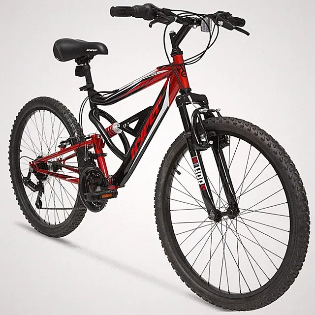24" Hyper Bicycle Shocker 18 Speed Mountain Bike For Boy Red/Black Ages 13+ GIFT