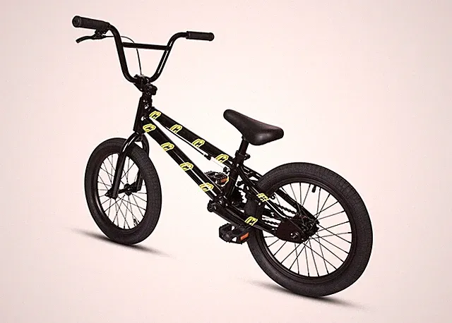 Collective BMX Youth Freestyle 16in FreeCoaster BLK/Yellow! BRAND NEW IN BOX!