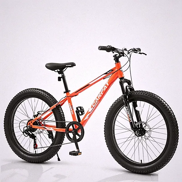 Elecony 24" Fat Tire Mountain Bike Shimano 7-Speed Dual Disc Brake Adult Youth