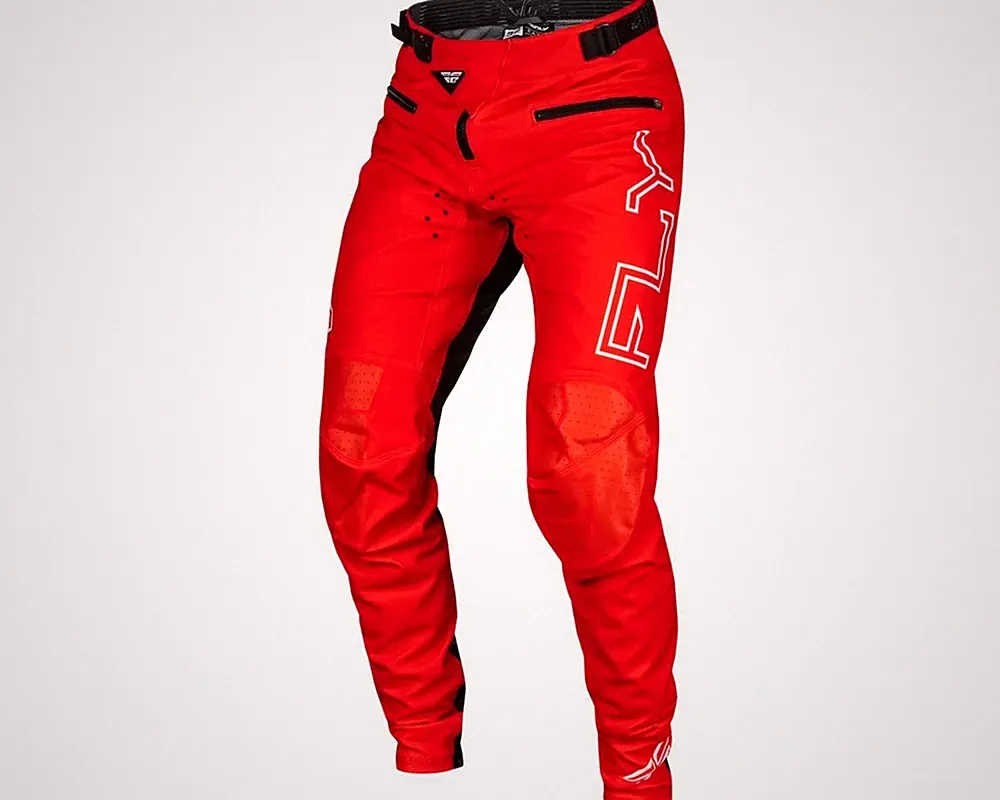 Fly Racing Youth Rayce Bicycle Pants Red BMX MTB Street Vented Pants Kid's 24
