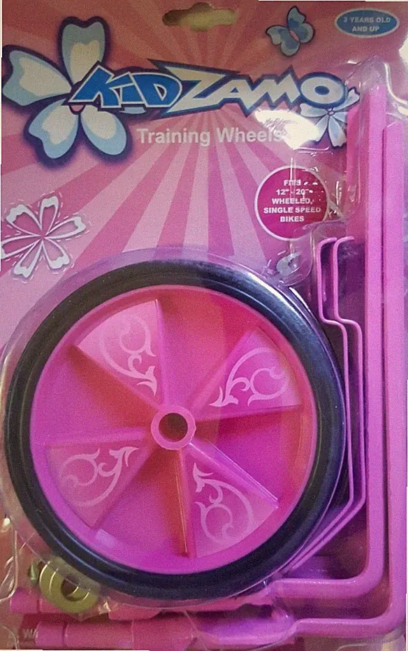 Kids Bicycle Training Wheel Set for 12"/16"/20" Inch Single Speed Bikes Pink New