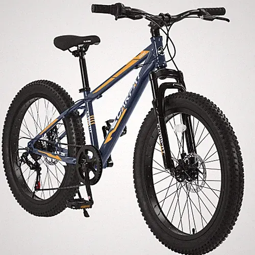 New Elecony 24'' Fat Tire Bike Adult/Youth Full Shimano 7 Speeds Mountain Bike