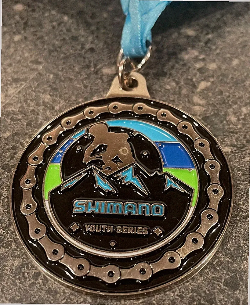 SHIMANO Youth Series color Neck Medal 🏅 Mountain Bike Bicycle Racing Award NEW