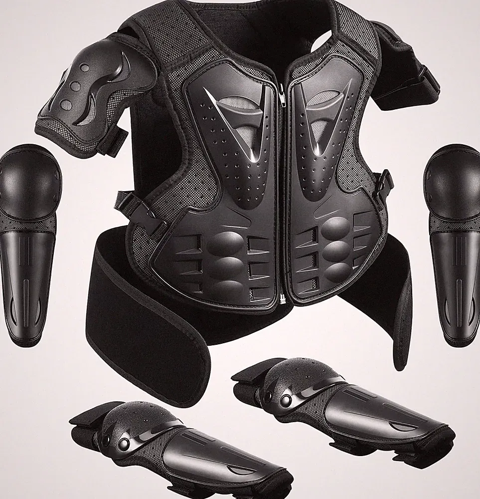 Youth Dirt Bike Gear, 5PCS Motorcycle Armor Protection Jacket for Outdoor Sports