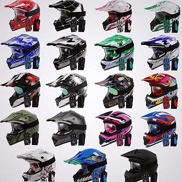 Youth Full Face Helmet DOT Approved Kids Street Dirt Bike Off-Road Motocross ATV
