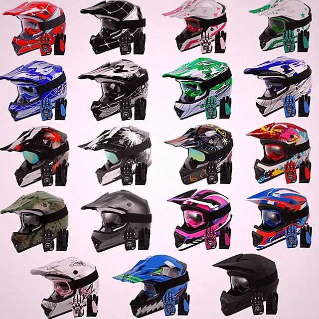 Youth Full Face Helmet DOT Kids Street Dirt Bike Off-Road Motocross ATV UTV