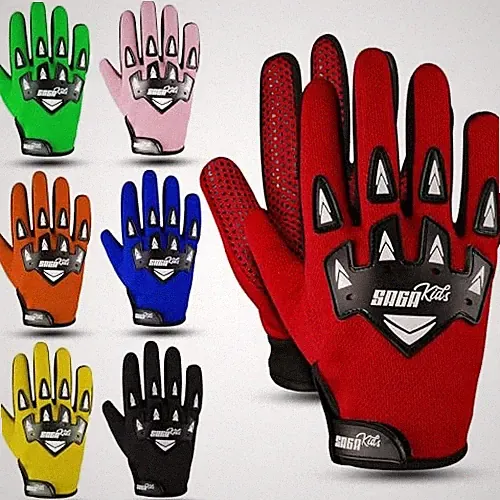 Youth Motocross Gloves – Pro-Grade Protection for Dirt Large [8 - 10 Yrs] Red